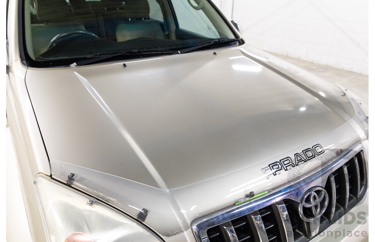 4/2008 Toyota Landcruiser Prado GXL (4x4) KDJ120R 07 UPGRADE 4d Wagon Savannah Metallic Turbo Diesel 3.0L