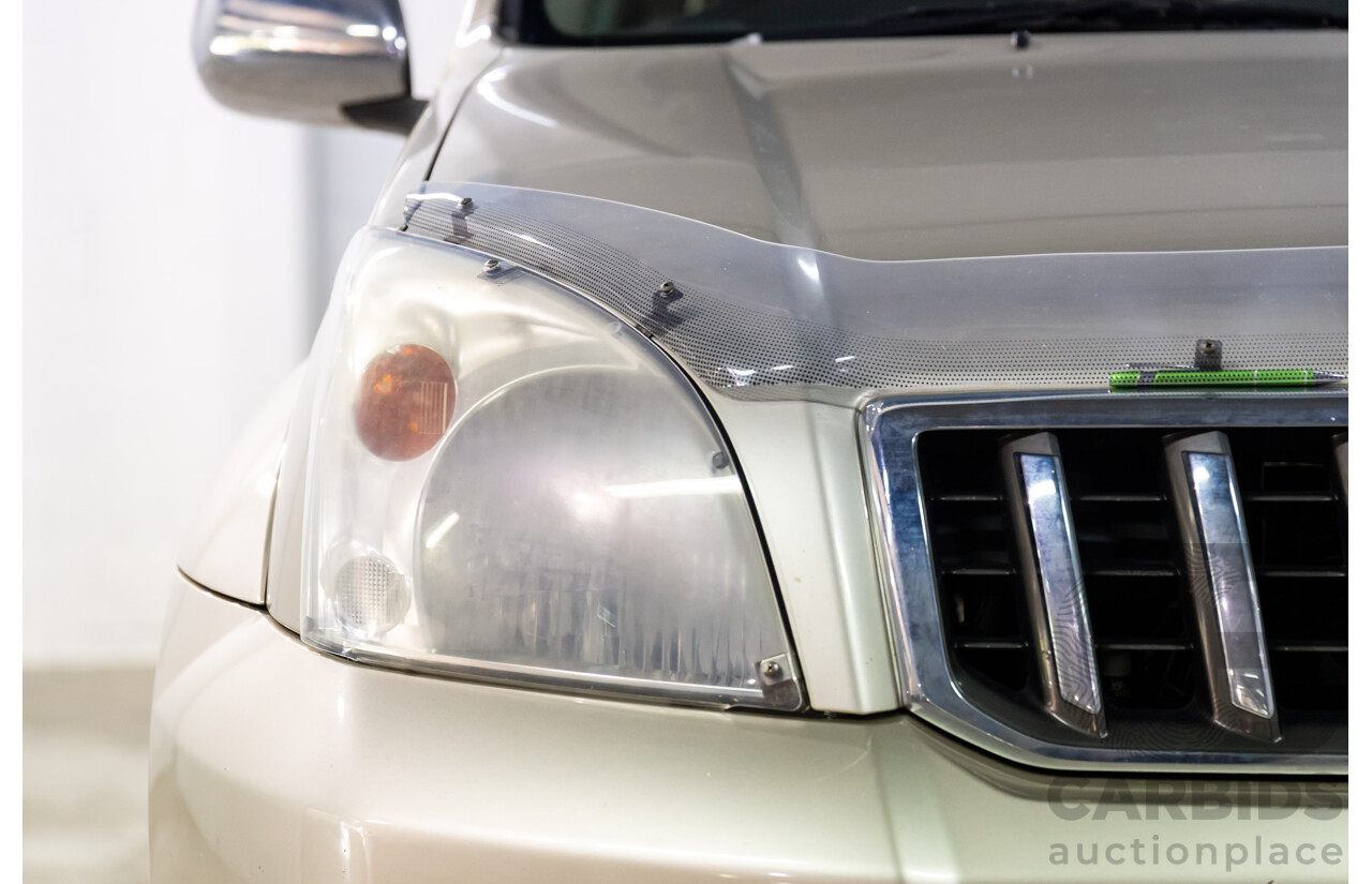 4/2008 Toyota Landcruiser Prado GXL (4x4) KDJ120R 07 UPGRADE 4d Wagon Savannah Metallic Turbo Diesel 3.0L