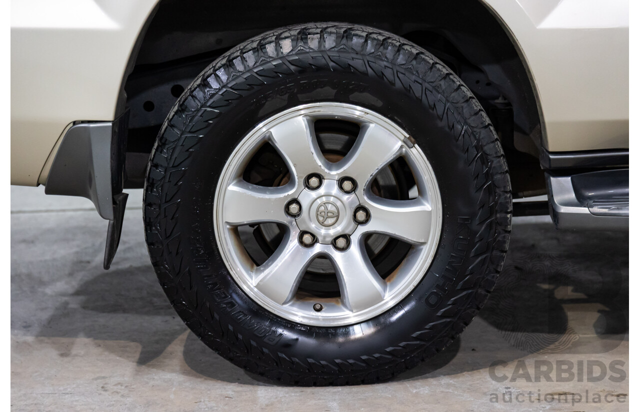 4/2008 Toyota Landcruiser Prado GXL (4x4) KDJ120R 07 UPGRADE 4d Wagon Savannah Metallic Turbo Diesel 3.0L