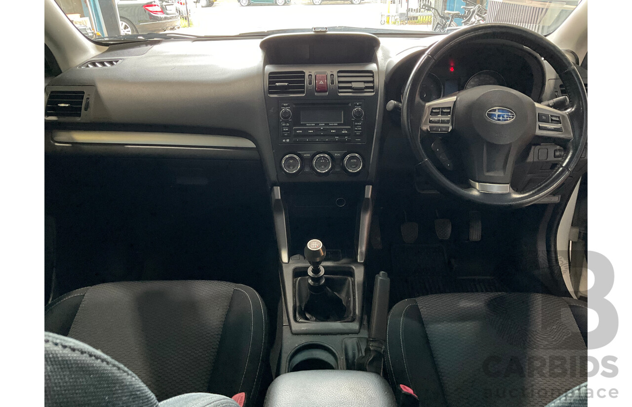 5/2013 Subaru Forester 2.0D MY13 4d Wagon White 6sp Manual 2.0L Turbo Diesel