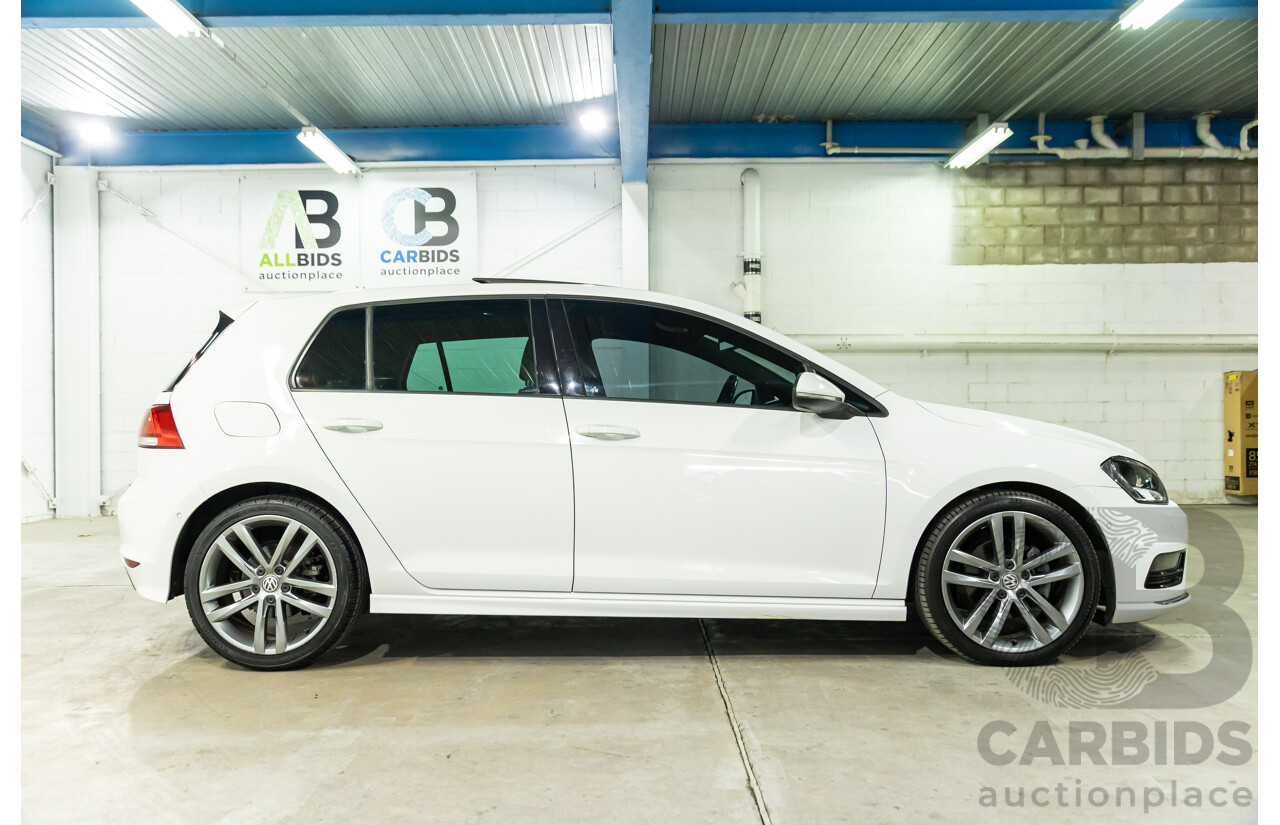 4/2014 Volkswagen Golf 110 TDI Highline R-Line Package AU MY14.5 5d Hatchback Pure White Turbo 2.0L
