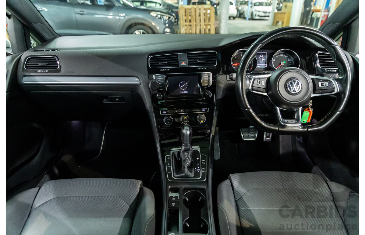 4/2014 Volkswagen Golf 110 TDI Highline R-Line Package AU MY14.5 5d Hatchback Pure White Turbo 2.0L