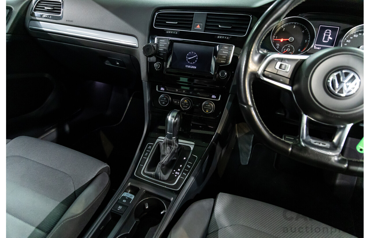 4/2014 Volkswagen Golf 110 TDI Highline R-Line Package AU MY14.5 5d Hatchback Pure White Turbo 2.0L