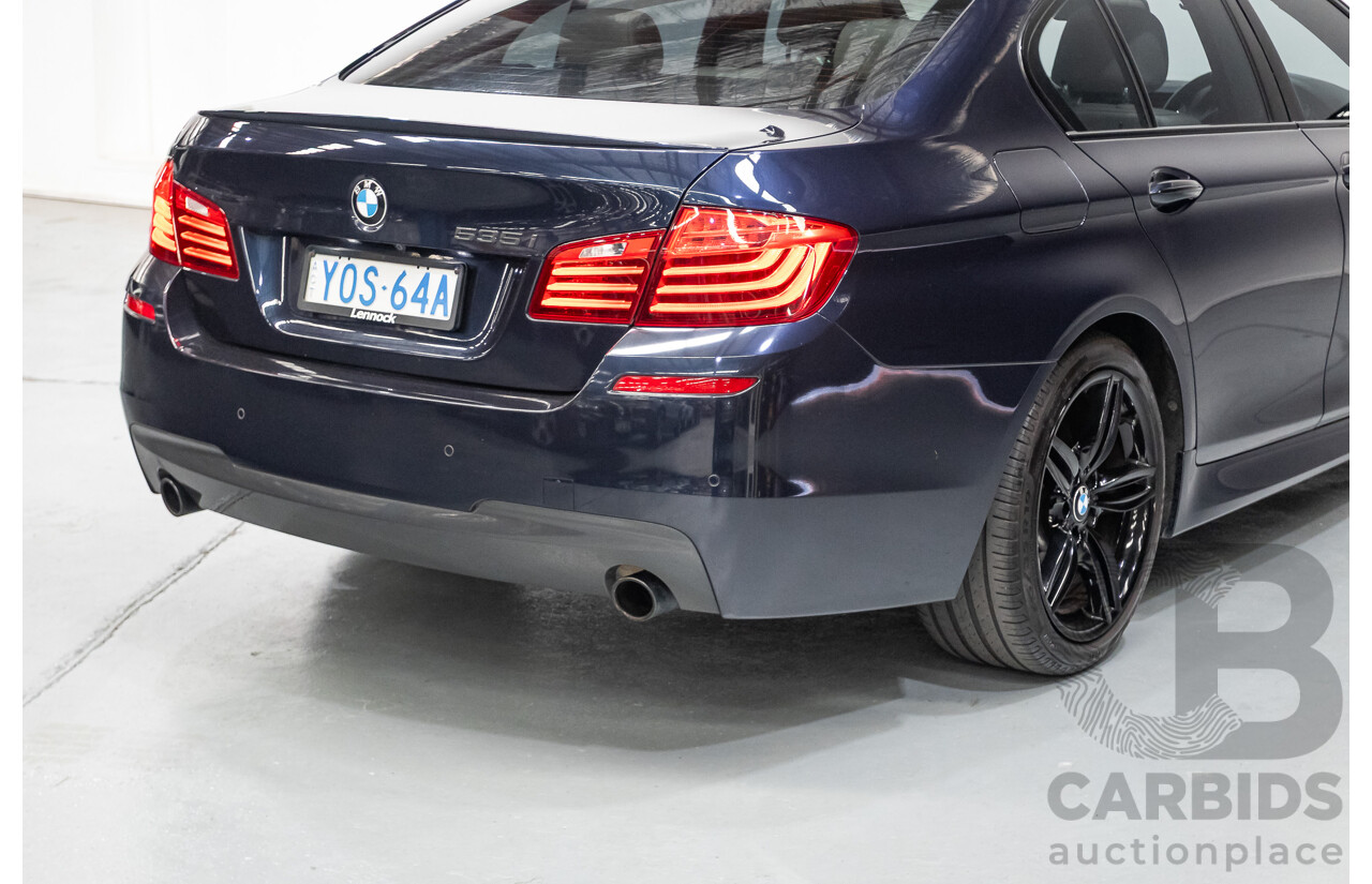 6/2015 BMW 535i M Sport F10 MY14 LCI 4D Sedan Blue Brillanteffekt Metallic Turbo 3.0L