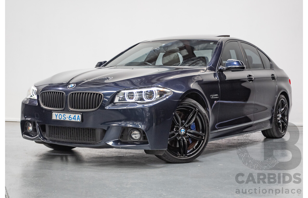 6/2015 BMW 535i M Sport F10 MY14 LCI 4D Sedan Blue Brillanteffekt Metallic Turbo 3.0L