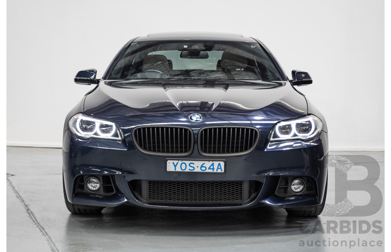 6/2015 BMW 535i M Sport F10 MY14 LCI 4D Sedan Blue Brillanteffekt Metallic Turbo 3.0L