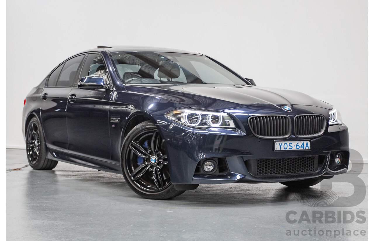 6/2015 BMW 535i M Sport F10 MY14 LCI 4D Sedan Blue Brillanteffekt Metallic Turbo 3.0L