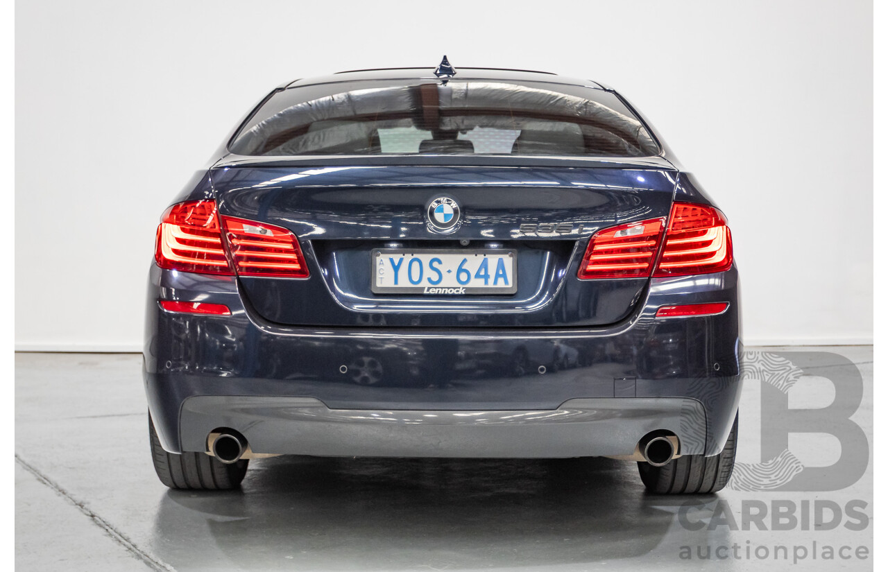 6/2015 BMW 535i M Sport F10 MY14 LCI 4D Sedan Blue Brillanteffekt Metallic Turbo 3.0L