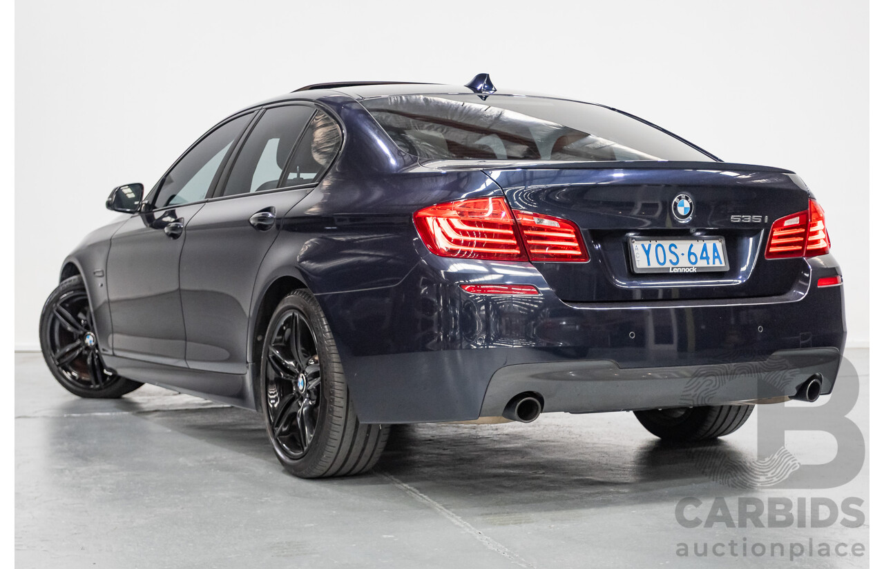 6/2015 BMW 535i M Sport F10 MY14 LCI 4D Sedan Blue Brillanteffekt Metallic Turbo 3.0L