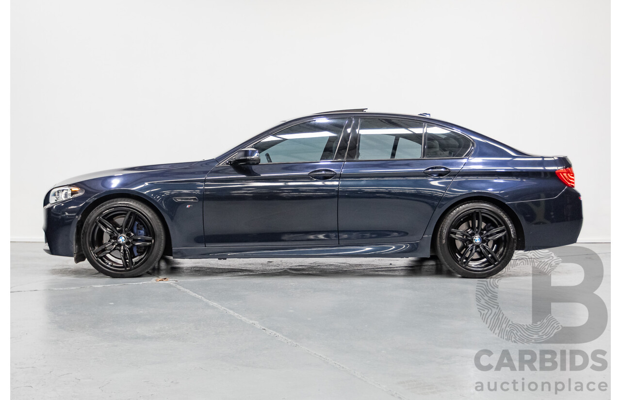 6/2015 BMW 535i M Sport F10 MY14 LCI 4D Sedan Blue Brillanteffekt Metallic Turbo 3.0L
