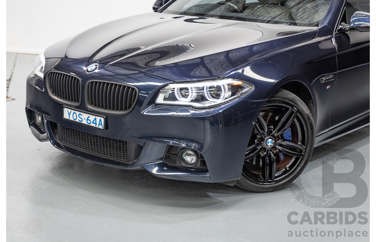6/2015 BMW 535i M Sport F10 MY14 LCI 4D Sedan Blue Brillanteffekt Metallic Turbo 3.0L