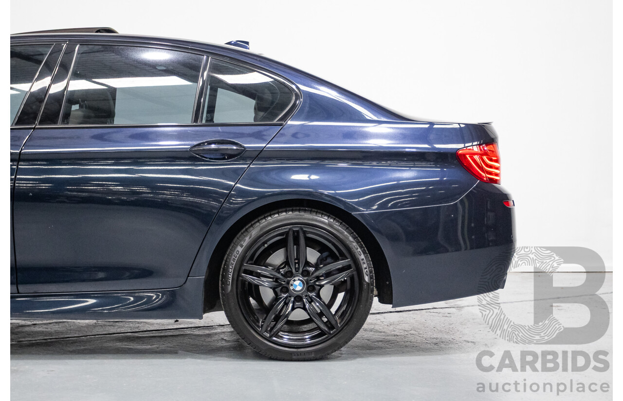 6/2015 BMW 535i M Sport F10 MY14 LCI 4D Sedan Blue Brillanteffekt Metallic Turbo 3.0L