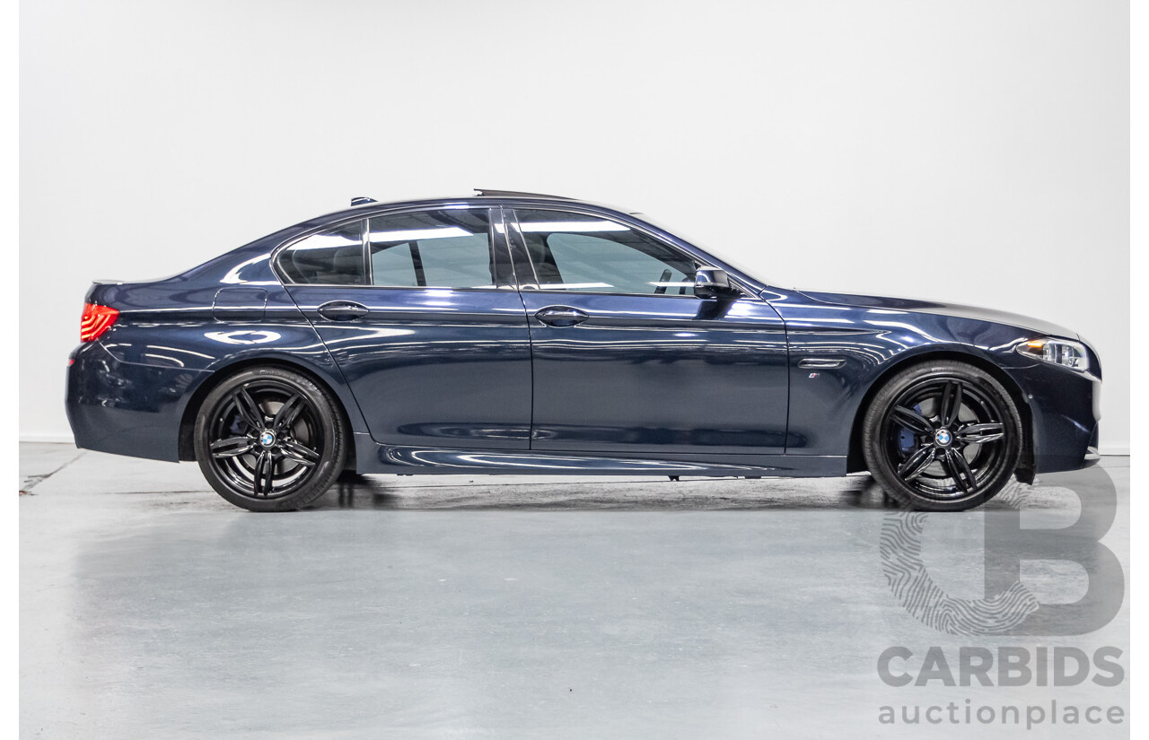 6/2015 BMW 535i M Sport F10 MY14 LCI 4D Sedan Blue Brillanteffekt Metallic Turbo 3.0L