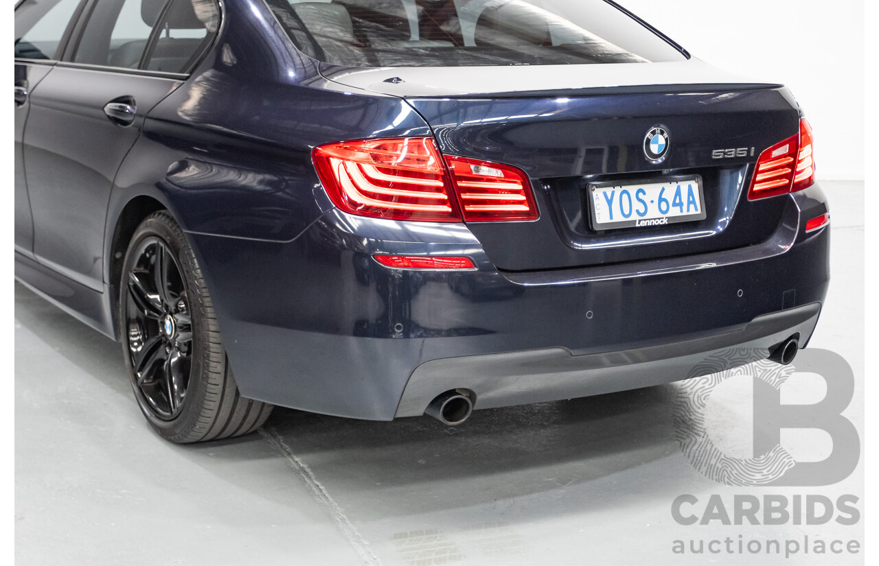 6/2015 BMW 535i M Sport F10 MY14 LCI 4D Sedan Blue Brillanteffekt Metallic Turbo 3.0L
