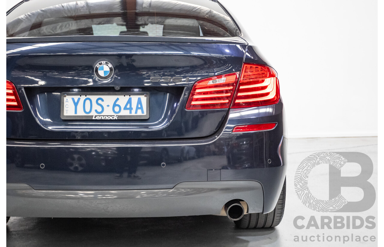 6/2015 BMW 535i M Sport F10 MY14 LCI 4D Sedan Blue Brillanteffekt Metallic Turbo 3.0L