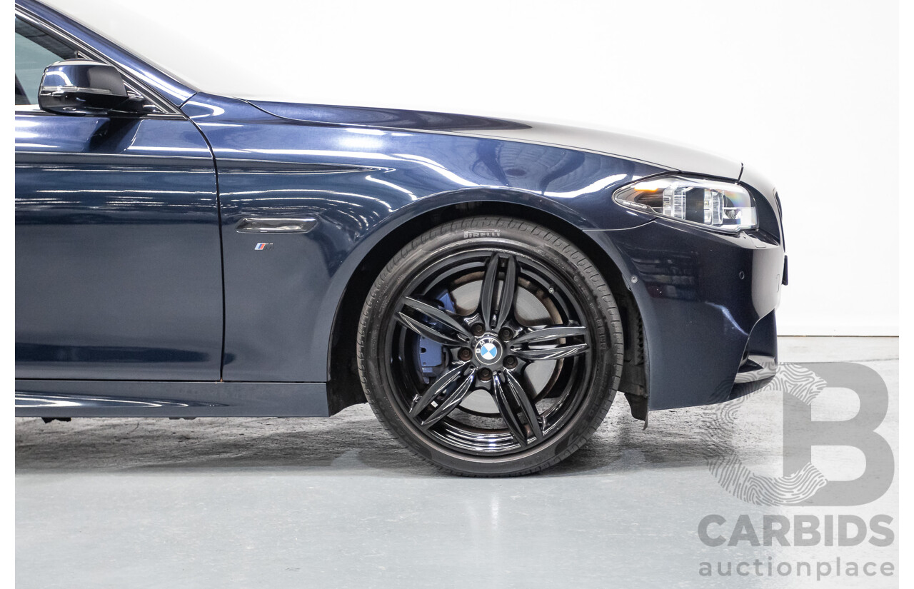 6/2015 BMW 535i M Sport F10 MY14 LCI 4D Sedan Blue Brillanteffekt Metallic Turbo 3.0L