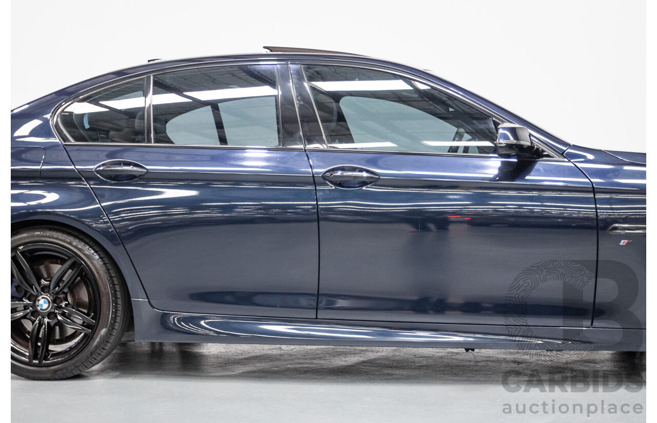 6/2015 BMW 535i M Sport F10 MY14 LCI 4D Sedan Blue Brillanteffekt Metallic Turbo 3.0L