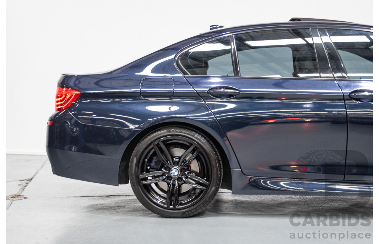 6/2015 BMW 535i M Sport F10 MY14 LCI 4D Sedan Blue Brillanteffekt Metallic Turbo 3.0L