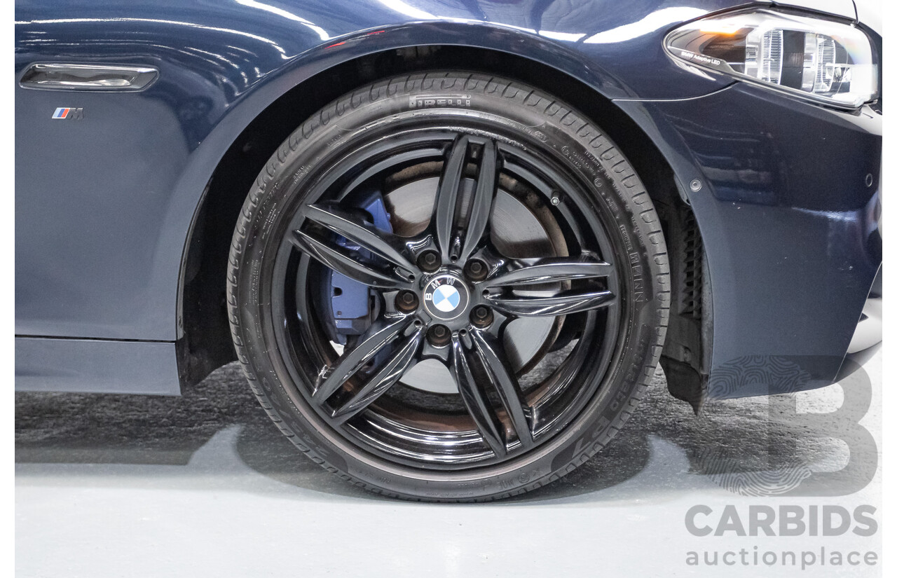 6/2015 BMW 535i M Sport F10 MY14 LCI 4D Sedan Blue Brillanteffekt Metallic Turbo 3.0L