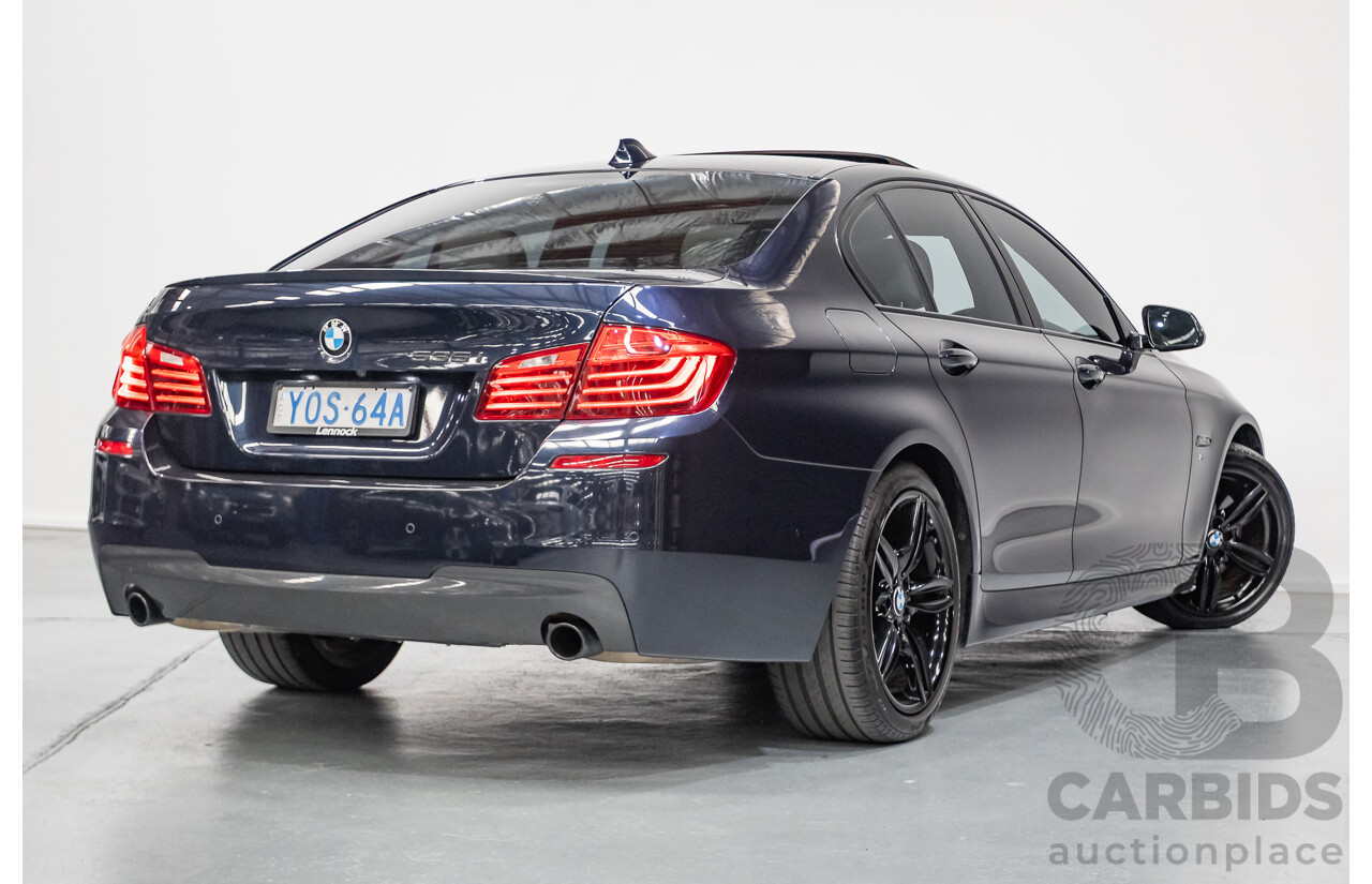 6/2015 BMW 535i M Sport F10 MY14 LCI 4D Sedan Blue Brillanteffekt Metallic Turbo 3.0L