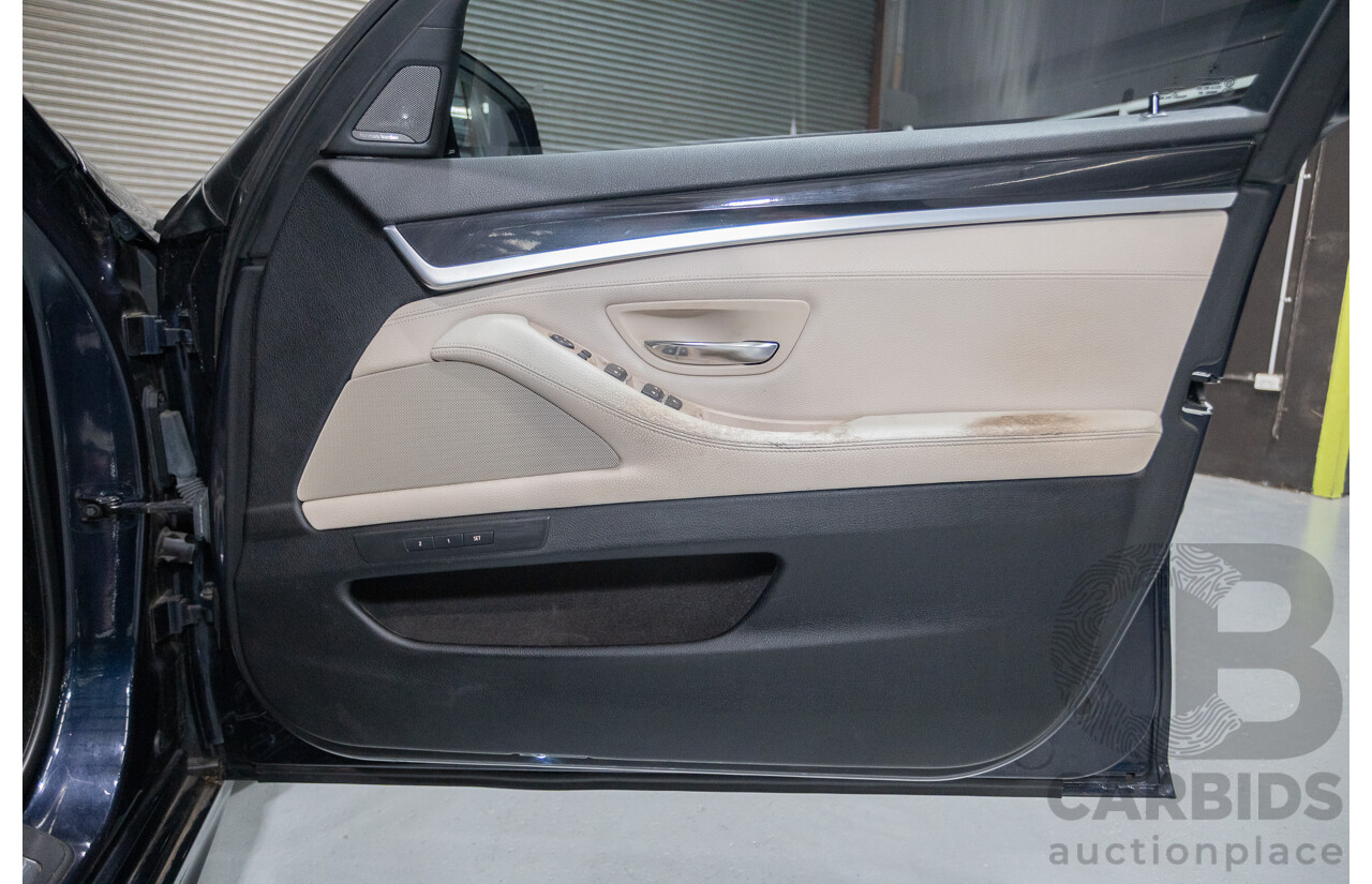 6/2015 BMW 535i M Sport F10 MY14 LCI 4D Sedan Blue Brillanteffekt Metallic Turbo 3.0L