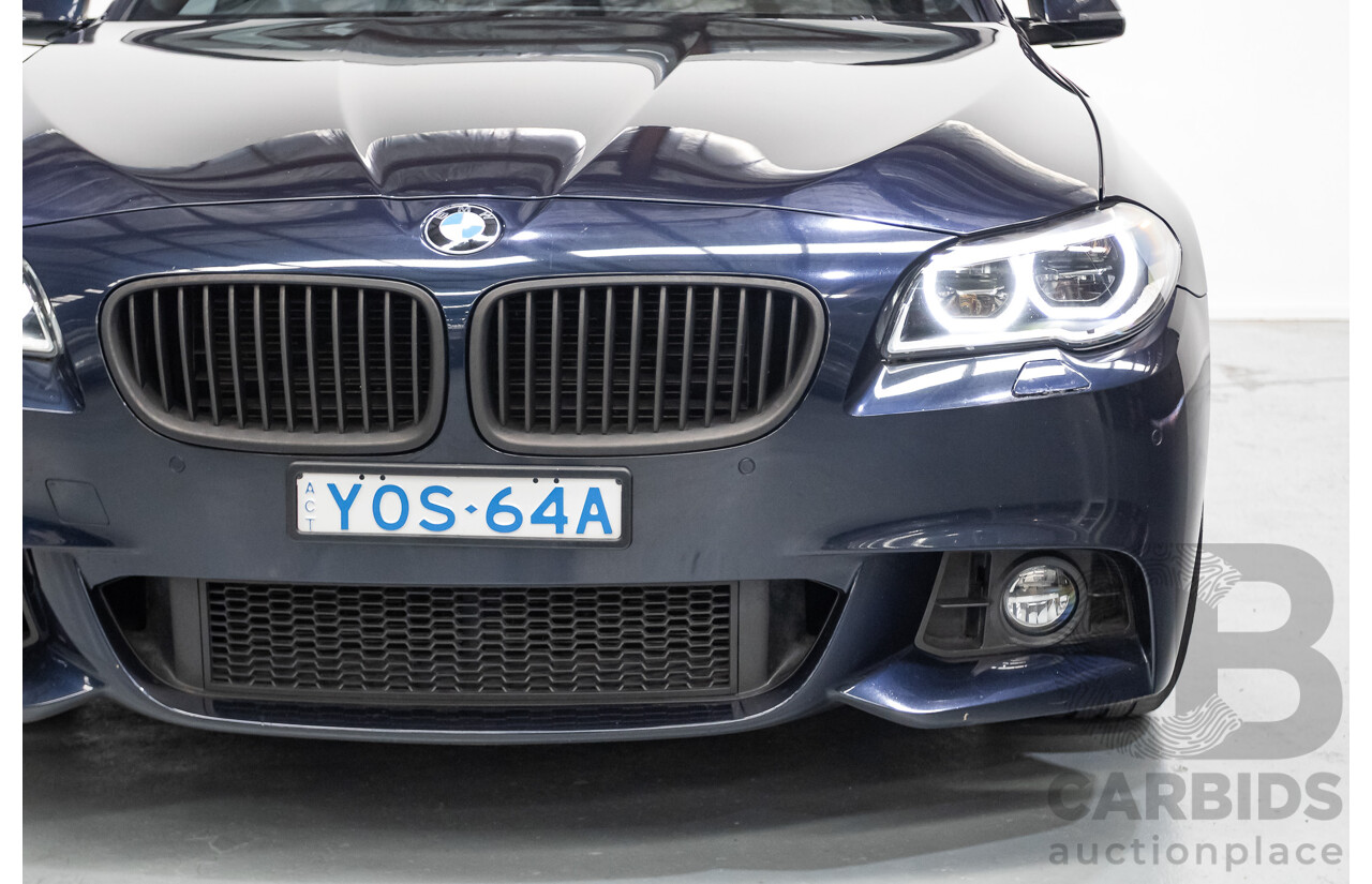 6/2015 BMW 535i M Sport F10 MY14 LCI 4D Sedan Blue Brillanteffekt Metallic Turbo 3.0L