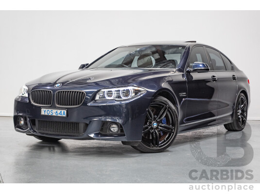 6/2015 BMW 535i M Sport F10 MY14 LCI 4D Sedan Blue Brillanteffekt Metallic Turbo 3.0L