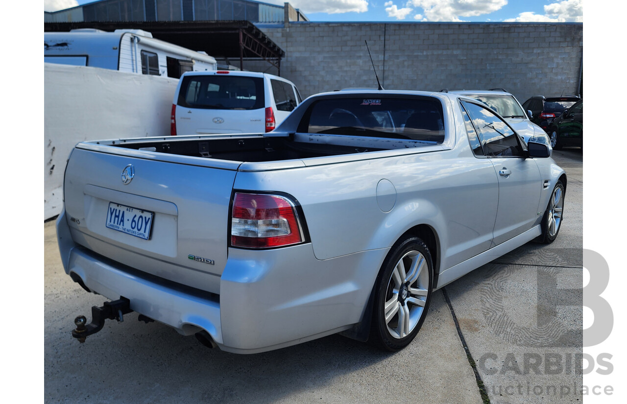 2/2010 Holden Commodore SV6 VE MY10 Utility Silver 3.6L