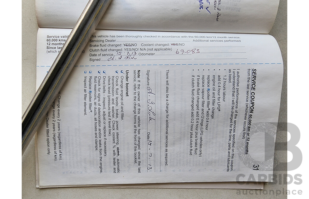 2/2010 Holden Commodore SV6 VE MY10 Utility Silver 3.6L