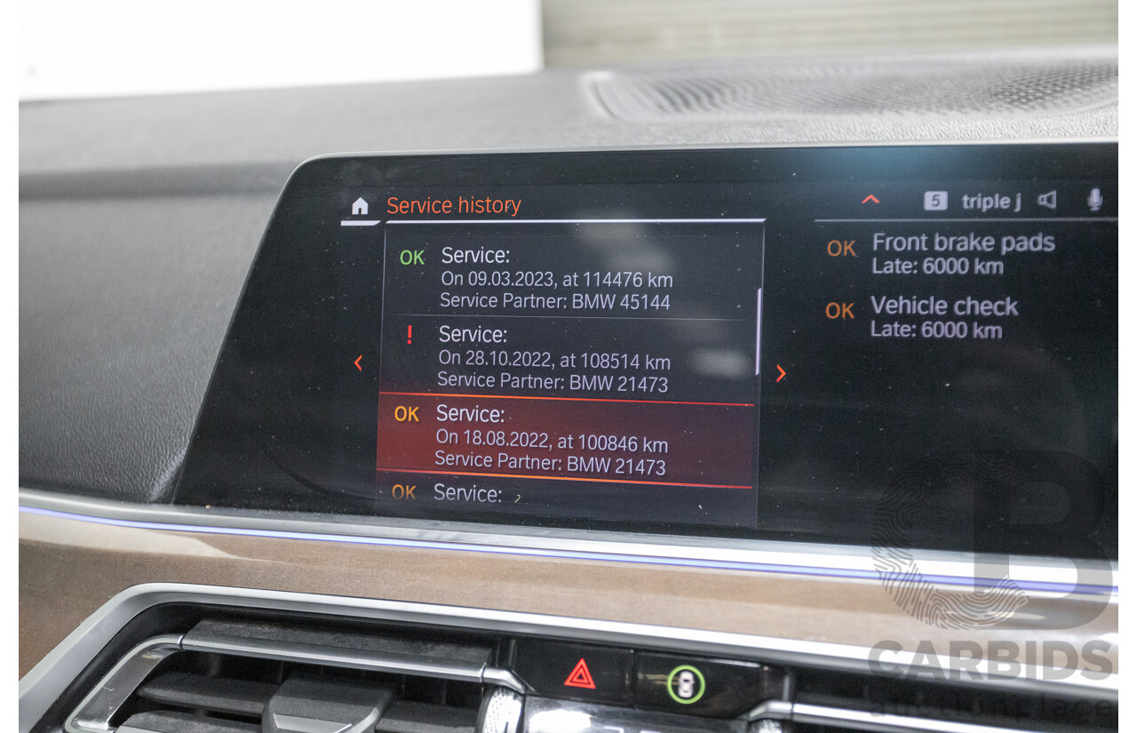 4/2019 BMW X5 xDrive 30d M Sport (AWD) G05 MY19 4D Wagon Carbon Black Metallic Turbo Diesel 3.0L