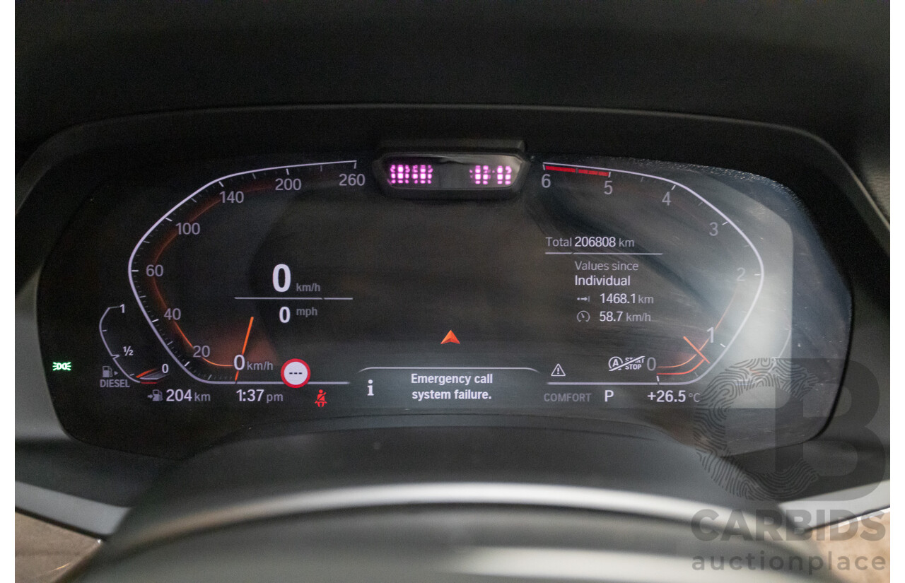 4/2019 BMW X5 xDrive 30d M Sport (AWD) G05 MY19 4D Wagon Carbon Black Metallic Turbo Diesel 3.0L