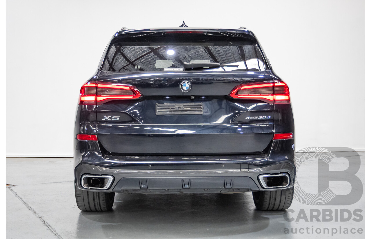 4/2019 BMW X5 xDrive 30d M Sport (AWD) G05 MY19 4D Wagon Carbon Black Metallic Turbo Diesel 3.0L
