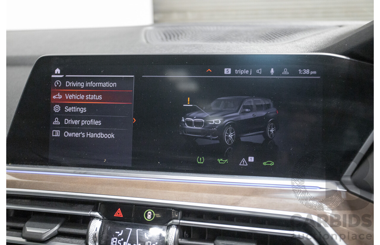 4/2019 BMW X5 xDrive 30d M Sport (AWD) G05 MY19 4D Wagon Carbon Black Metallic Turbo Diesel 3.0L