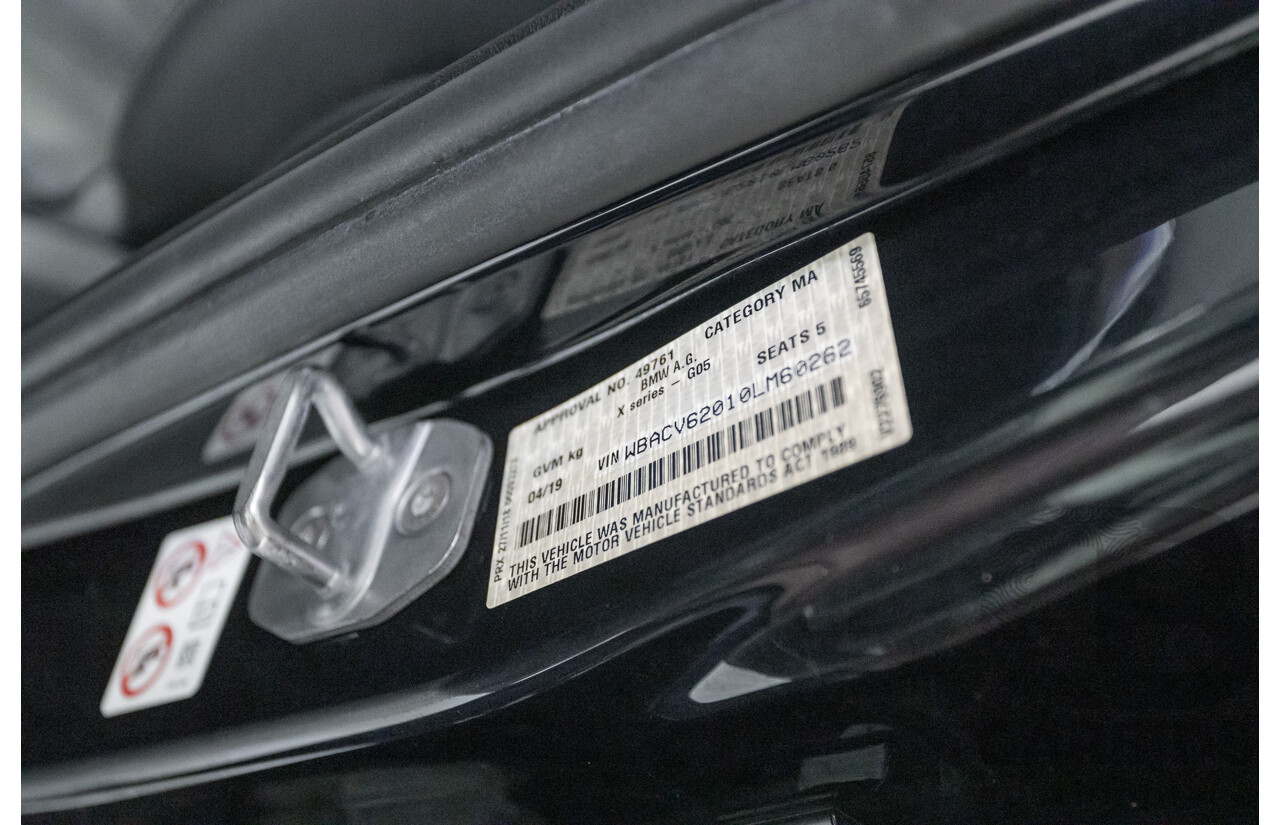 4/2019 BMW X5 xDrive 30d M Sport (AWD) G05 MY19 4D Wagon Carbon Black Metallic Turbo Diesel 3.0L