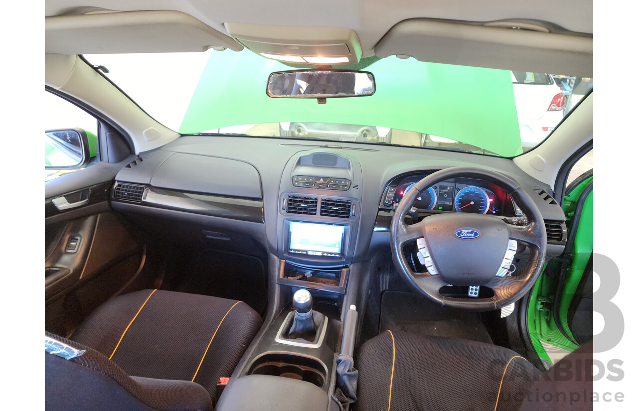 8/2009 Ford Falcon XR8 FG 4d Sedan Green 5.4L