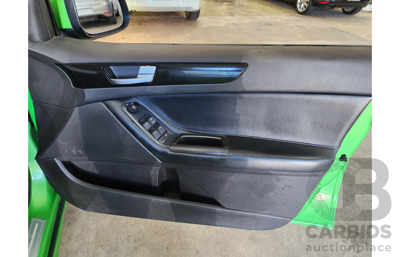 8/2009 Ford Falcon XR8 FG 4d Sedan Green 5.4L