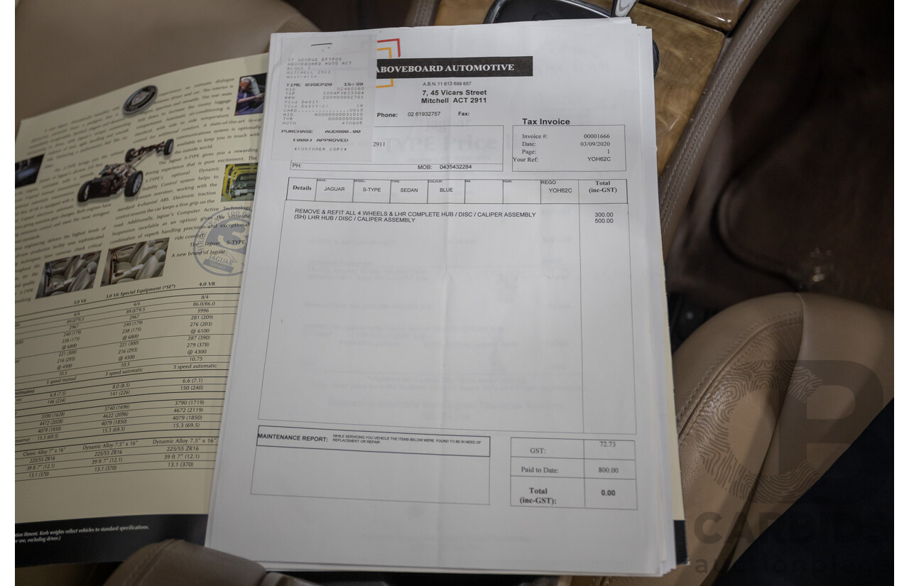 11/2003 Jaguar S Type V6 Luxury 4D Sedan Quartz Grey Metallic V6 3.0L