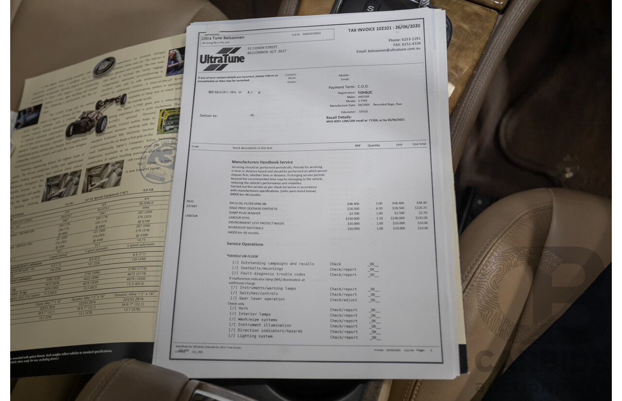 11/2003 Jaguar S Type V6 Luxury 4D Sedan Quartz Grey Metallic V6 3.0L