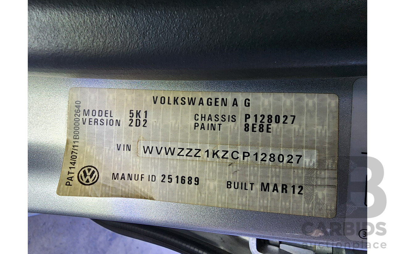 5/2012 Volkswagen Golf 77 TSI 1K MY12 5d Hatchback Silver 1.2L
