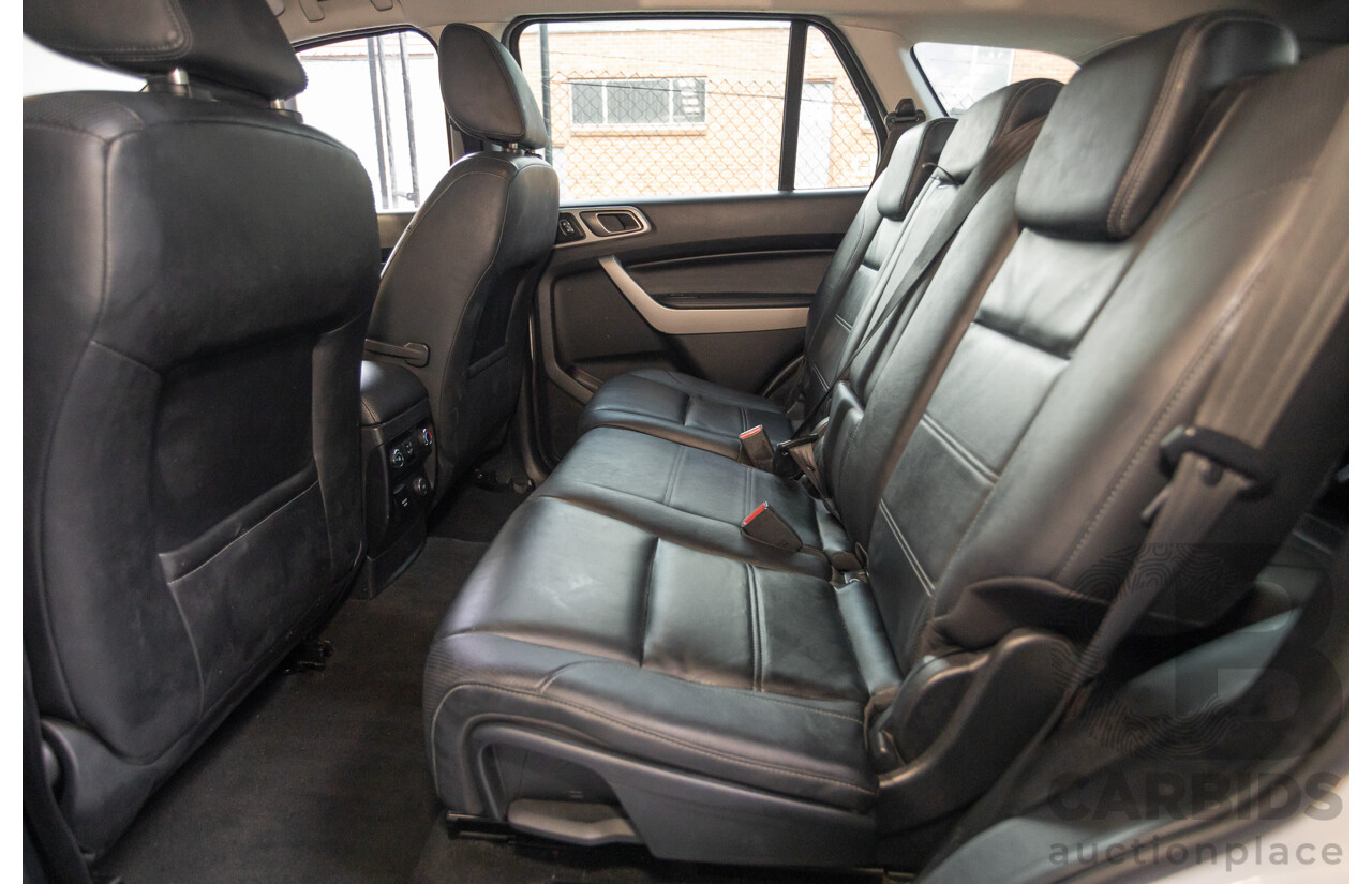 08/2018 Ford Everest Trend  UA II MY19 4D Wagon White Twin Turbo Diesel 2.0L - 7 Seats