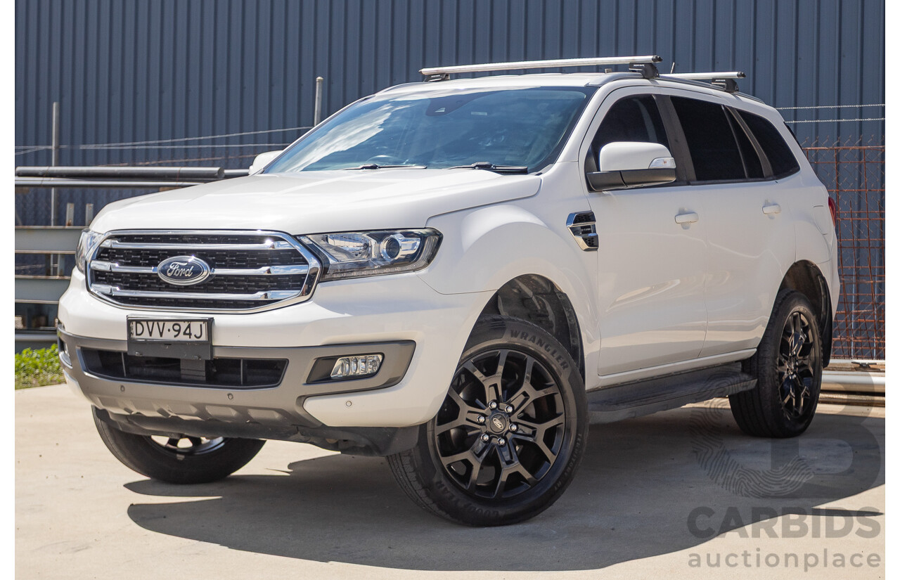 08/2018 Ford Everest Trend UA II MY19 4D Wagon White Twin Turbo Diesel 2.0L - 7 Seats