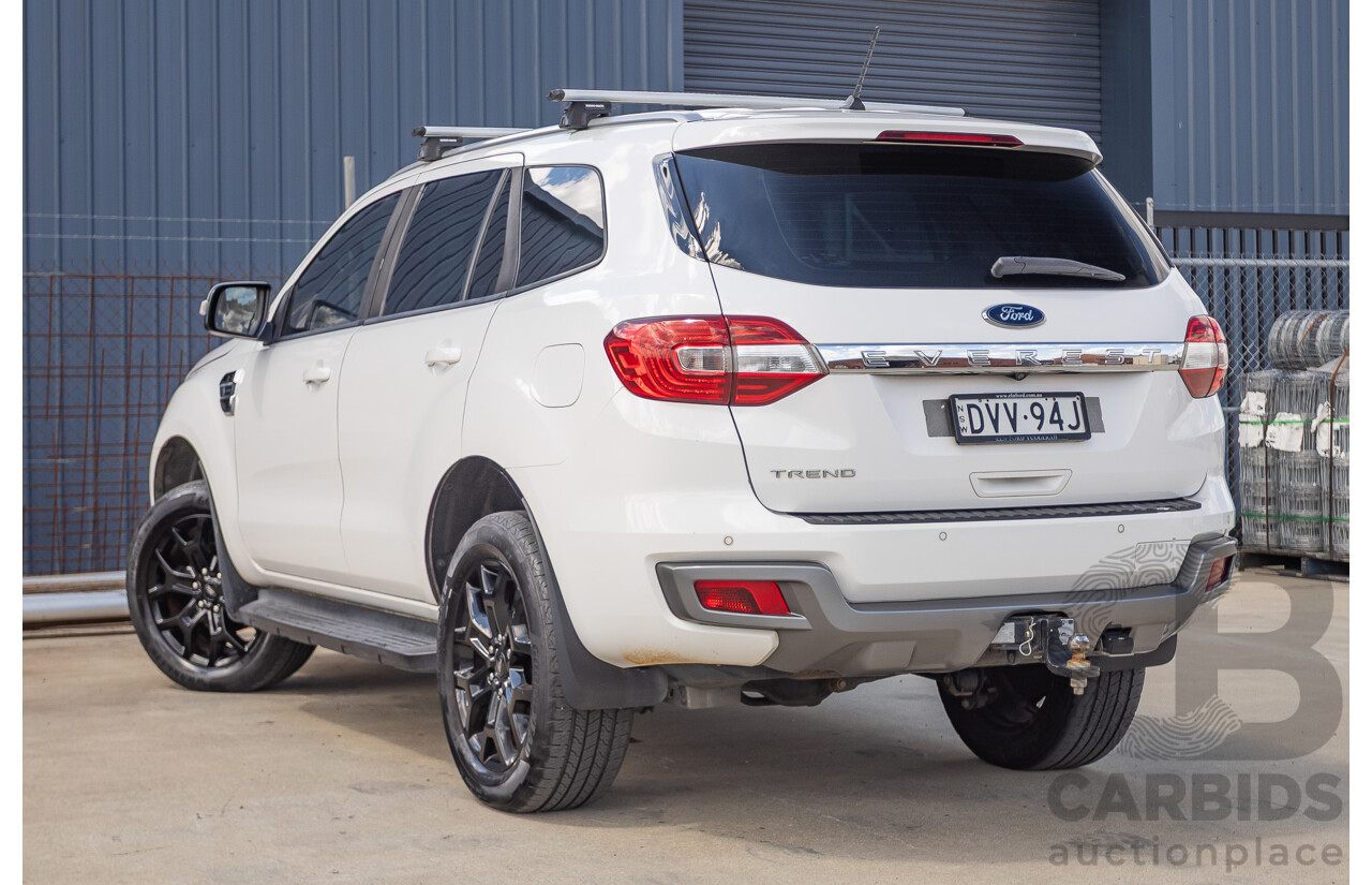 08/2018 Ford Everest Trend UA II MY19 4D Wagon White Twin Turbo Diesel 2.0L - 7 Seats