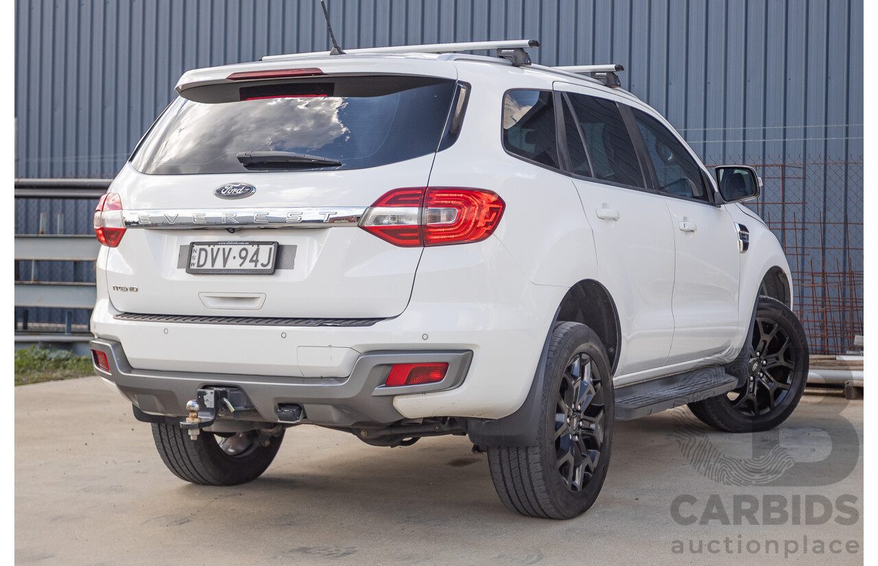 08/2018 Ford Everest Trend UA II MY19 4D Wagon White Twin Turbo Diesel 2.0L - 7 Seats