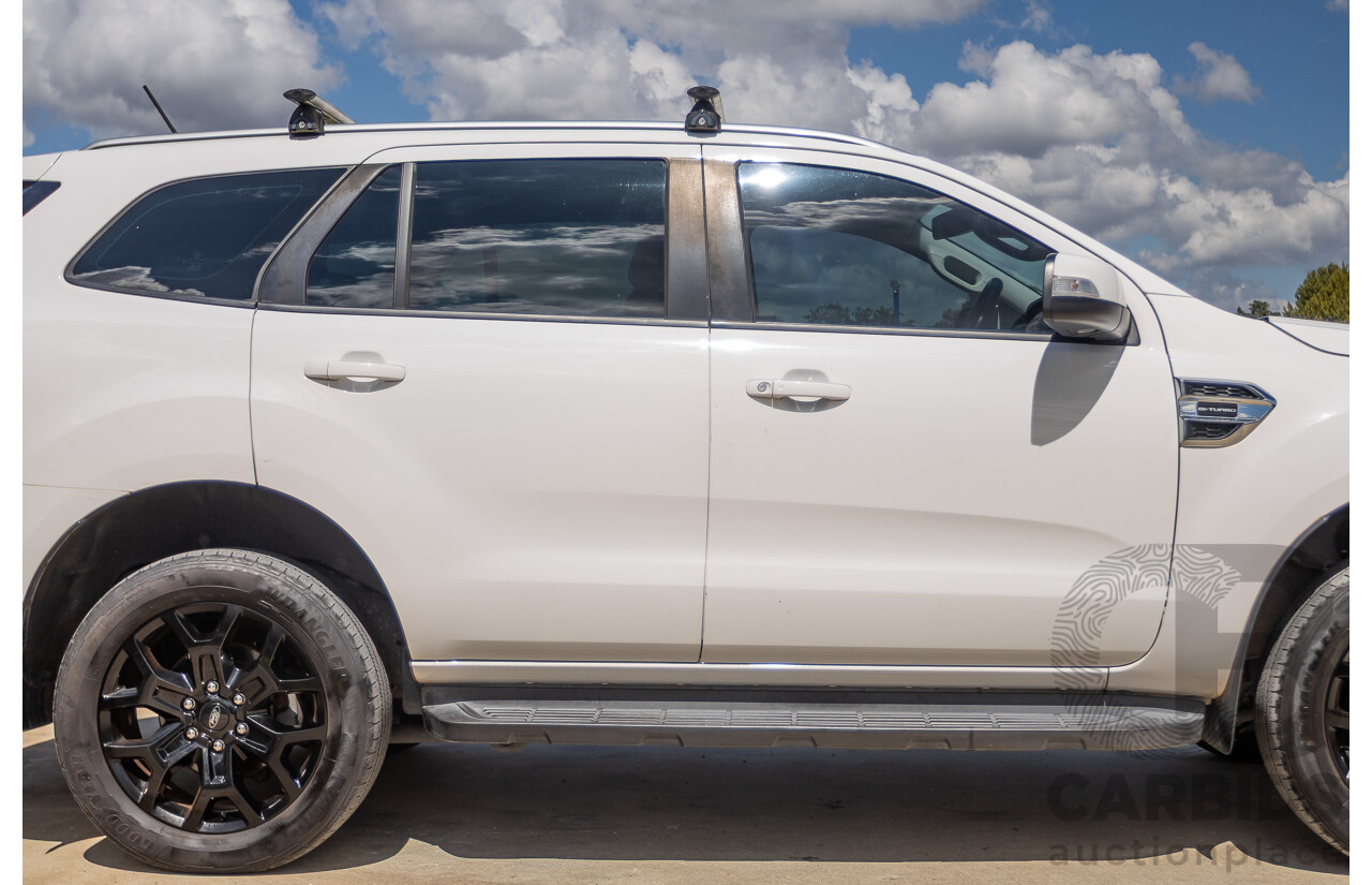 08/2018 Ford Everest Trend  UA II MY19 4D Wagon White Twin Turbo Diesel 2.0L - 7 Seats