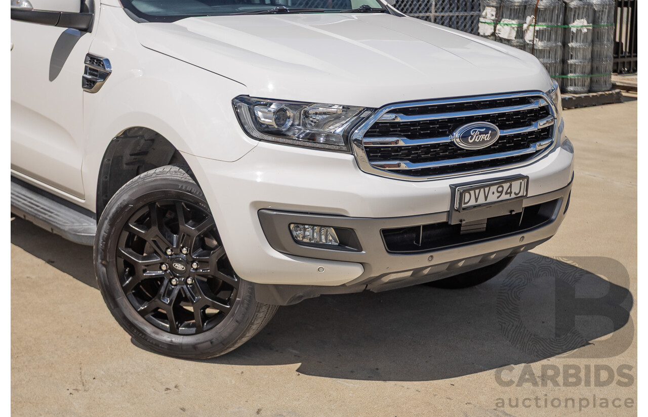 08/2018 Ford Everest Trend  UA II MY19 4D Wagon White Twin Turbo Diesel 2.0L - 7 Seats