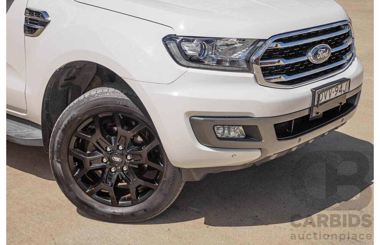08/2018 Ford Everest Trend  UA II MY19 4D Wagon White Twin Turbo Diesel 2.0L - 7 Seats