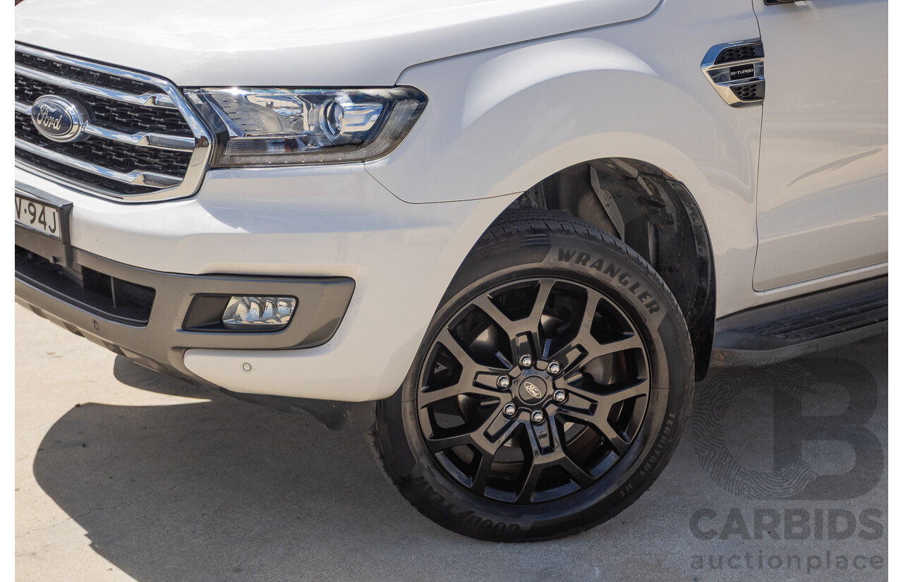 08/2018 Ford Everest Trend  UA II MY19 4D Wagon White Twin Turbo Diesel 2.0L - 7 Seats