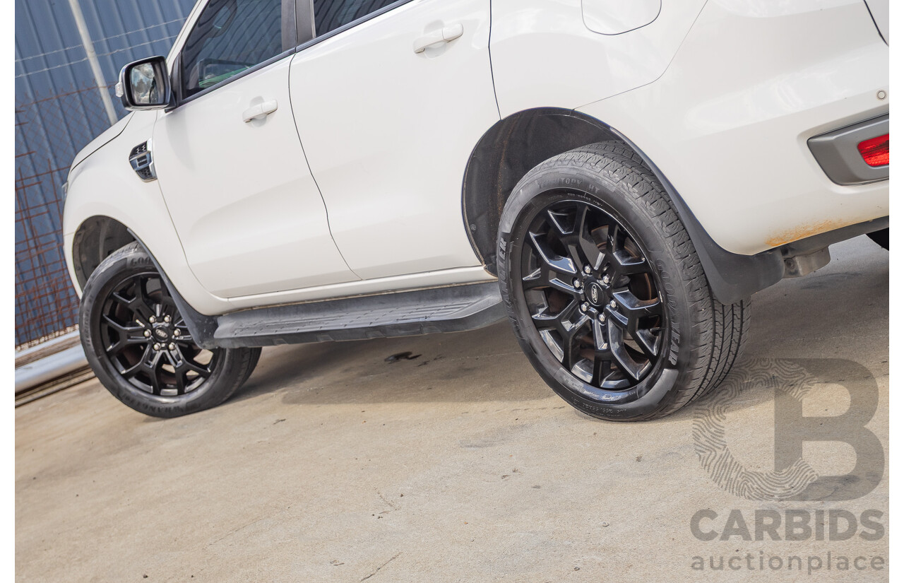 08/2018 Ford Everest Trend  UA II MY19 4D Wagon White Twin Turbo Diesel 2.0L - 7 Seats