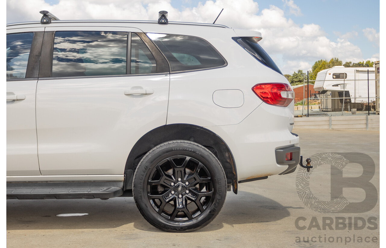 08/2018 Ford Everest Trend  UA II MY19 4D Wagon White Twin Turbo Diesel 2.0L - 7 Seats