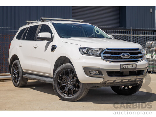 08/2018 Ford Everest Trend  UA II MY19 4D Wagon White Twin Turbo Diesel 2.0L - 7 Seats